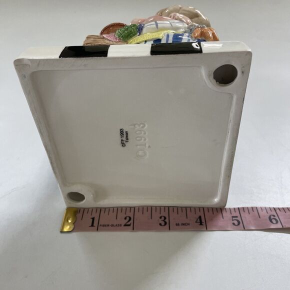 Vintage FITZ & FLOYD Napkin or Letter Holder 1993 RETRO Farmhouse Country - Picture 5 of 9